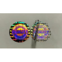 Eco-friendly customized logo rainbow color security genuine hologram label/sticker printing with latent image